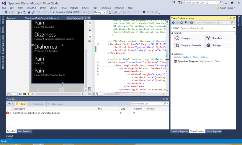New solution from the Solutions pane